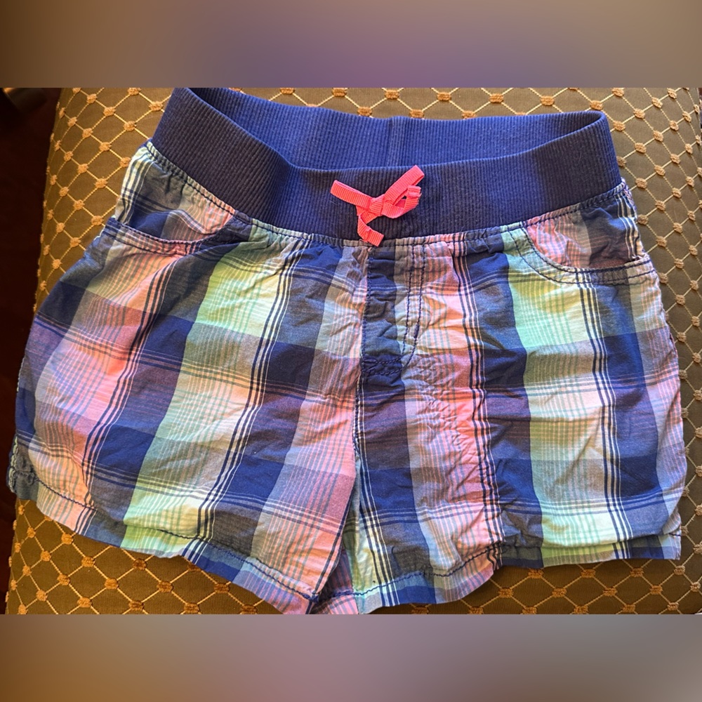EUC Girls Jumping Beans Plaid Shorts Size 7